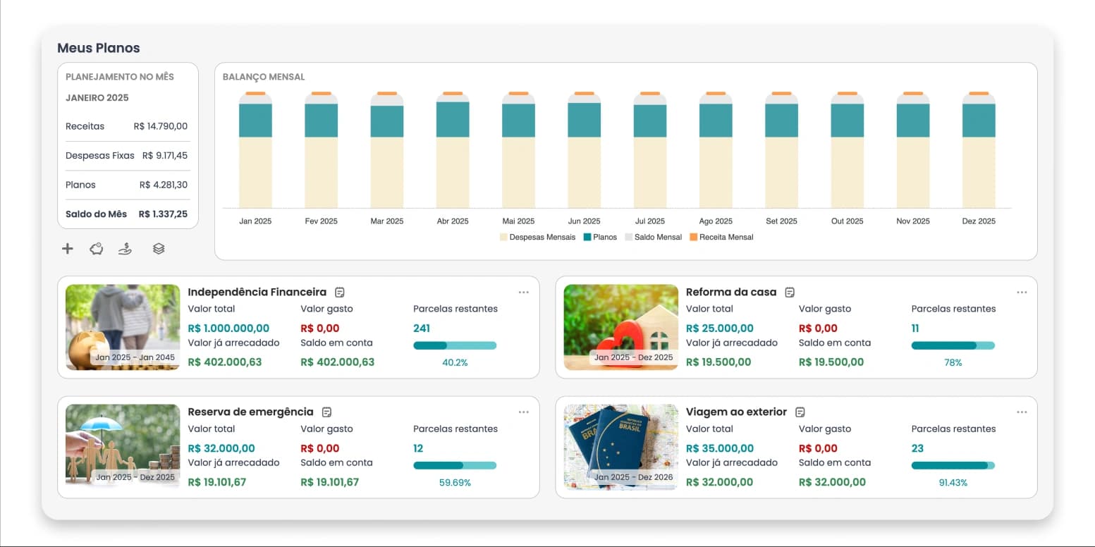 Planejamento de metas financeiras