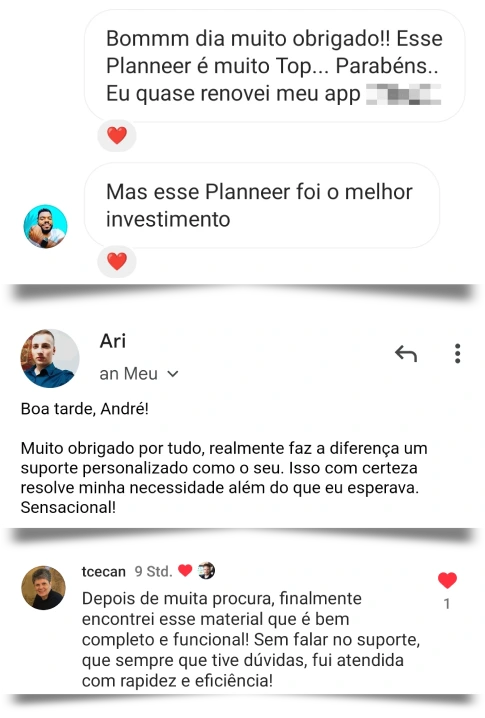 Depoimento 3 - Cliente do Meu Planner Financeiro Excel