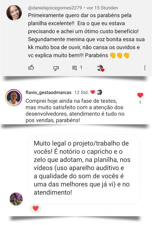 Depoimento 5 - Cliente do Meu Planner Financeiro Excel