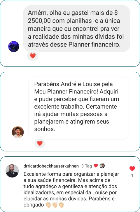 Depoimento — economia mensal